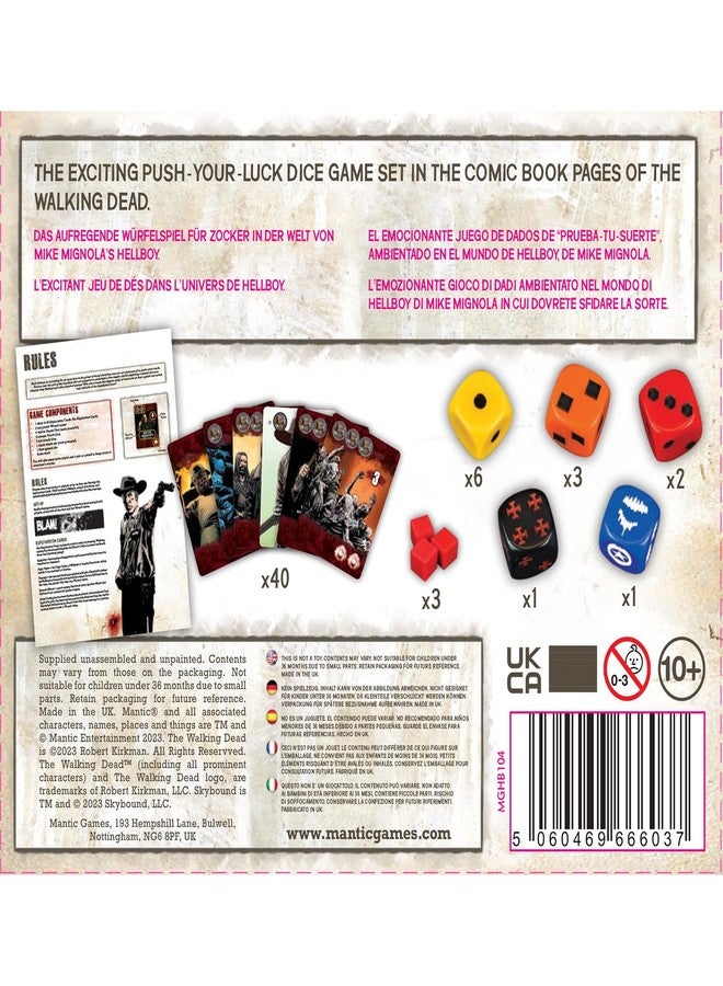Mantic Games: The Walking Dead: The Dice Game - Fast Paced Push Your Luck Dice Rolling Game, Comic Book Card & Dice Battle Game, Ages 10+, 2+ Players - Image 2